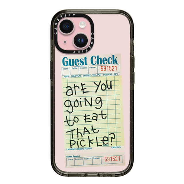 Laundry Room Studios x CASETiFY iPhone 15 ケース ブラック インパクトケース The Pickle Case