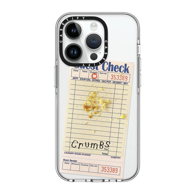 Laundry Room Studios x CASETiFY iPhone 14 Pro Case Clear Clear Case MagSafe Compatible The Crumbs Case Laundry Room Studios x CASETiFY iPhone 14 Pro Case Clear Clear Case MagSafe Compatible The Crumbs Case