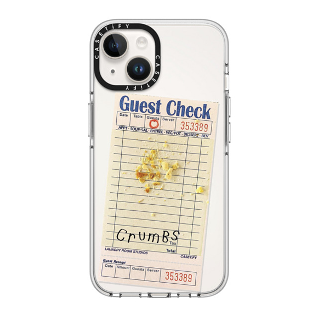 Laundry Room Studios x CASETiFY iPhone 14 Case Clear Clear Case MagSafe Compatible The Crumbs Case Laundry Room Studios x CASETiFY iPhone 14 Case Clear Clear Case MagSafe Compatible The Crumbs Case