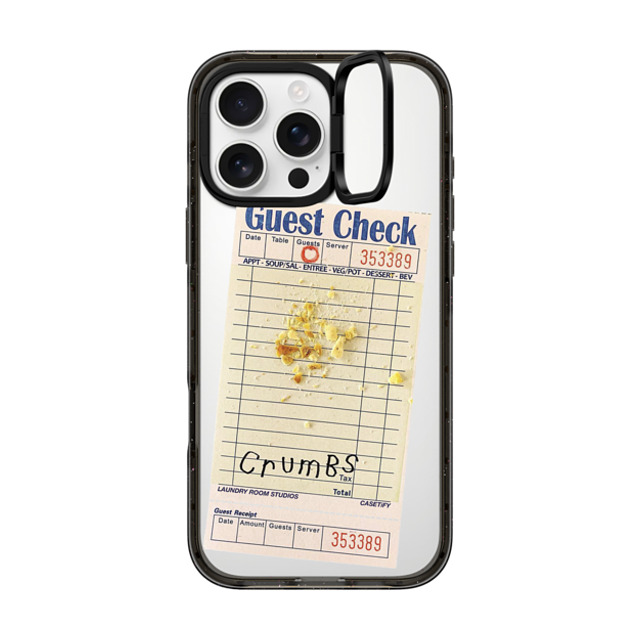 Laundry Room Studios x CASETiFY iPhone 16 Pro Max Case Black インパクトリングスタンドケース MagSafe対応 The Crumbs Case Laundry Room Studios x CASETiFY iPhone 16 Pro Max Case Black インパクトリングスタンドケース MagSafe対応 The Crumbs Case