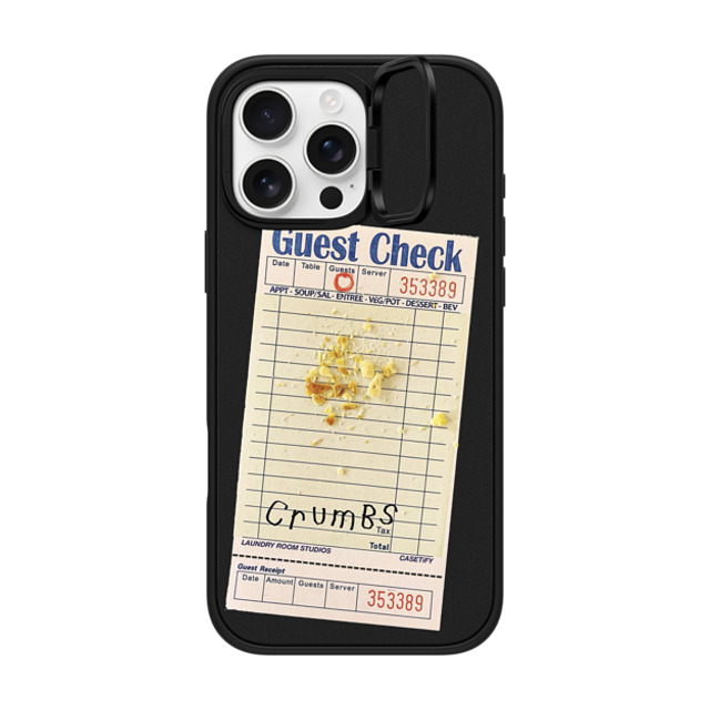 Laundry Room Studios x CASETiFY iPhone 16 Pro Max Case Matte Black インパクトリングスタンドケース MagSafe対応 The Crumbs Case Laundry Room Studios x CASETiFY iPhone 16 Pro Max Case Matte Black インパクトリングスタンドケース MagSafe対応 The Crumbs Case