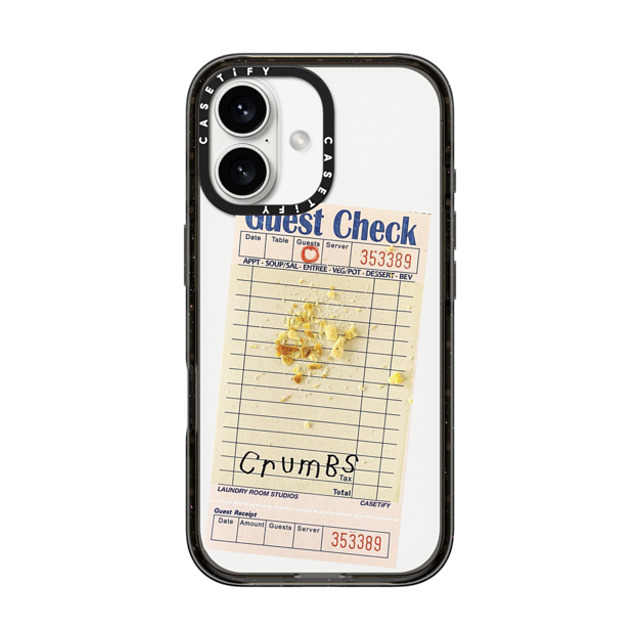 Laundry Room Studios x CASETiFY iPhone 16 Case Black Impact Case The Crumbs Case Laundry Room Studios x CASETiFY iPhone 16 Case Black Impact Case The Crumbs Case