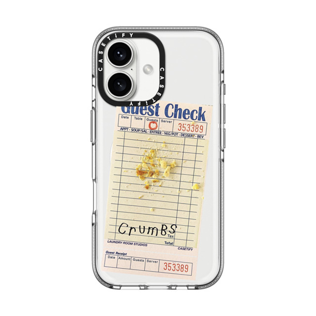 Laundry Room Studios x CASETiFY iPhone 16 Case Clear Clear Case MagSafe Compatible The Crumbs Case Laundry Room Studios x CASETiFY iPhone 16 Case Clear Clear Case MagSafe Compatible The Crumbs Case
