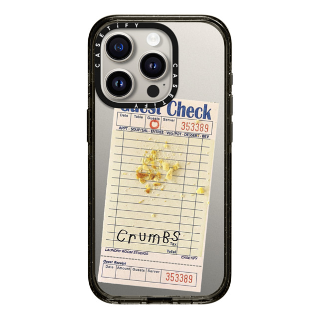 Laundry Room Studios x CASETiFY iPhone 15 Pro Case Black Impact Case MagSafe Compatible The Crumbs Case Laundry Room Studios x CASETiFY iPhone 15 Pro Case Black Impact Case MagSafe Compatible The Crumbs Case