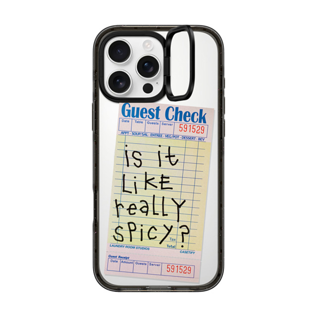Laundry Room Studios x CASETiFY iPhone 16 Pro Max ケース Typography ブラック インパクトリングスタンドケース MagSafe対応 The Other Like Really Spicy Case Father's Day Laundry Room Studios x CASETiFY iPhone 16 Pro Max ケース Typography ブラック インパクトリングスタンドケース MagSafe対応 The Other Like Really Spicy Case Father's Day