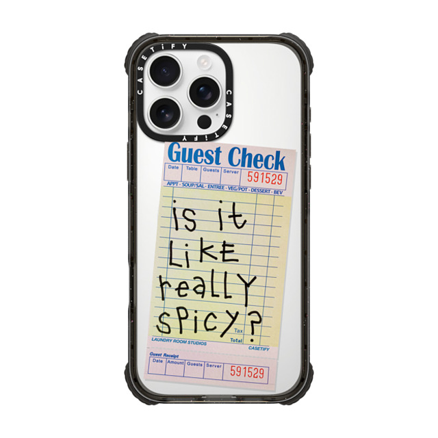 Laundry Room Studios x CASETiFY iPhone 16 Pro Max Case Typography Black ウルトラ インパクトケース MagSafe 対応 The Other Like Really Spicy Case Father's Day Laundry Room Studios x CASETiFY iPhone 16 Pro Max Case Typography Black ウルトラ インパクトケース MagSafe 対応 The Other Like Really Spicy Case Father's Day