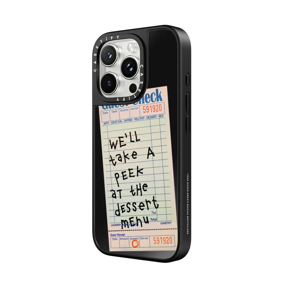 Mirror iPhone 16 Pro Max Case MagSafe Compatible - The Dessert Menu Case