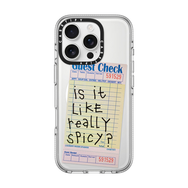 Laundry Room Studios x CASETiFY iPhone 16 Pro Case Typography Clear Clear Case MagSafe Compatible The Other Like Really Spicy Case Mother's Day Laundry Room Studios x CASETiFY iPhone 16 Pro Case Typography Clear Clear Case MagSafe Compatible The Other Like Really Spicy Case Mother's Day