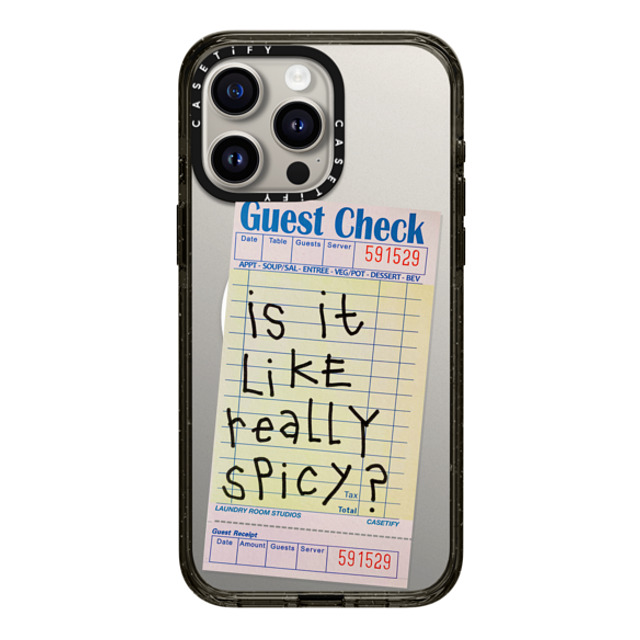 Laundry Room Studios x CASETiFY iPhone 15 Pro Max Case Typography Black Impact Case MagSafe Compatible The Other Like Really Spicy Case Mother's Day Laundry Room Studios x CASETiFY iPhone 15 Pro Max Case Typography Black Impact Case MagSafe Compatible The Other Like Really Spicy Case Mother's Day