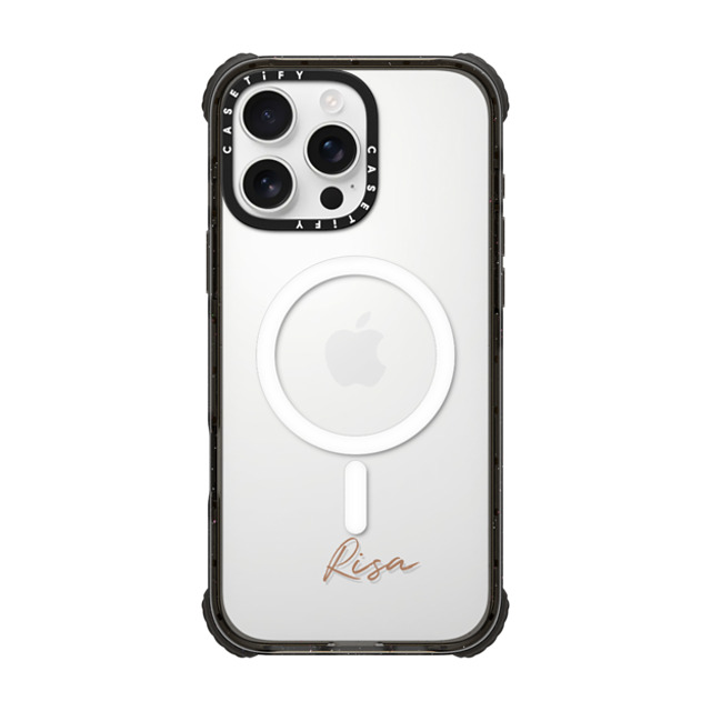 CASETiFY iPhone 16 Pro Max ケース ブラック ウルトラ インパクトケース MagSafe 対応 Customization - (Risa) Father's Day CASETiFY iPhone 16 Pro Max ケース ブラック ウルトラ インパクトケース MagSafe 対応 Customization - (Risa) Father's Day