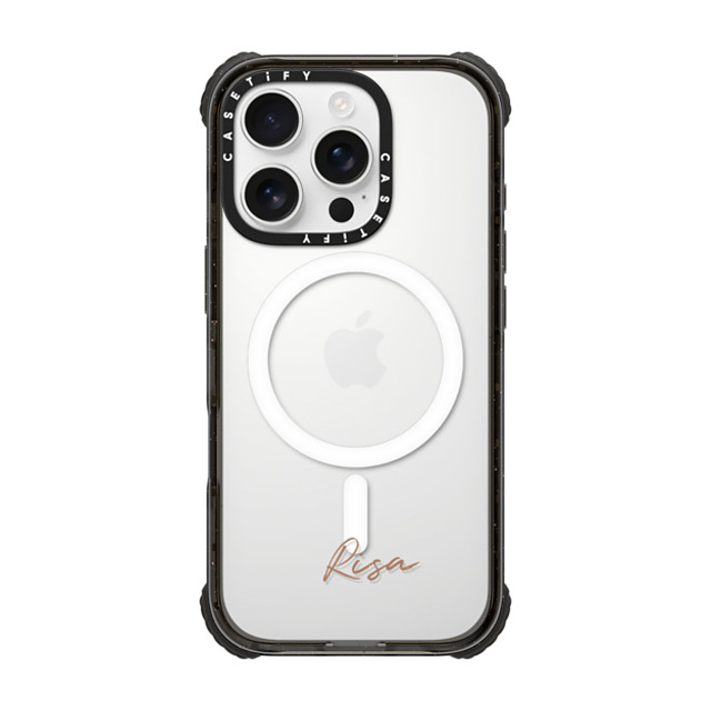 CASETiFY iPhone 16 Pro Case Black ウルトラ インパクトケース MagSafe 対応 Customization - (Risa) CASETiFY iPhone 16 Pro Case Black ウルトラ インパクトケース MagSafe 対応 Customization - (Risa)