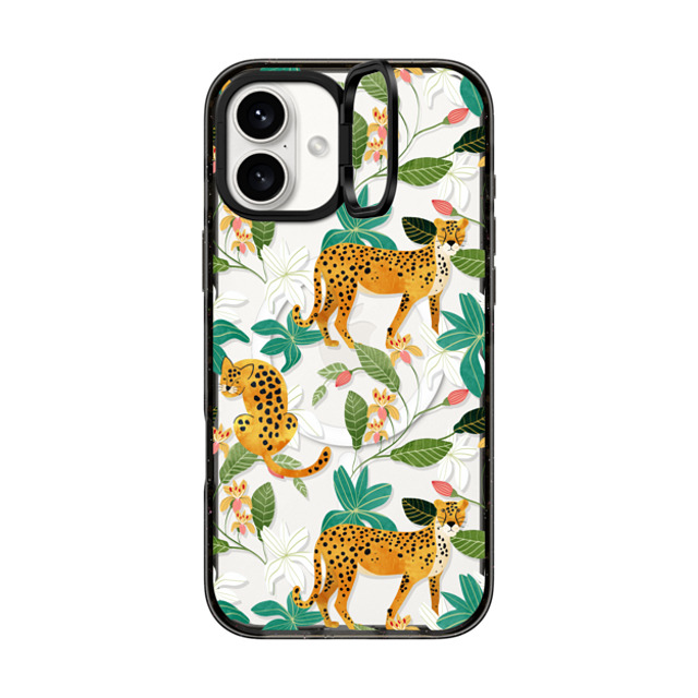 CASETiFY iPhone 16 Plus Case Black インパクトリングスタンドケース MagSafe対応 レオパード Cheetah Jungle, Wildlife Nature Wild Cats Tigers Leopard Botanical Animals Mint Quirky Illustration Phone Clear Case CASETiFY iPhone 16 Plus Case Black インパクトリングスタンドケース MagSafe対応 レオパード Cheetah Jungle, Wildlife Nature Wild Cats Tigers Leopard Botanical Animals Mint Quirky Illustration Phone Clear Case