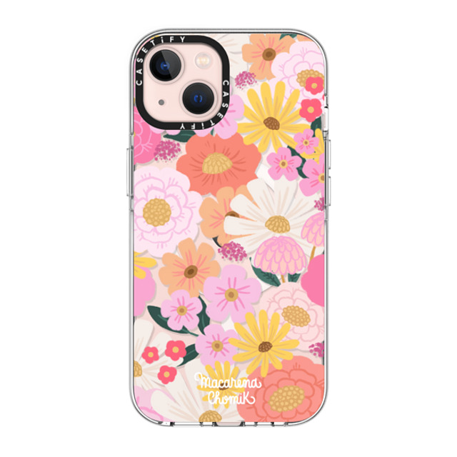 Macarena Chomik x CASETiFY iPhone 13 ケース クリア クリア ケース MagSafe対応 Floral Joy by Macarena Chomik