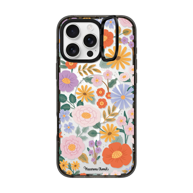 Macarena Chomik x CASETiFY iPhone 16 Pro Max ケース Floral,Cartoon ブラック インパクトリングスタンドケース MagSafe対応 Spring Blooms by Macarena Chomik Father's Day Macarena Chomik x CASETiFY iPhone 16 Pro Max ケース Floral,Cartoon ブラック インパクトリングスタンドケース MagSafe対応 Spring Blooms by Macarena Chomik Father's Day