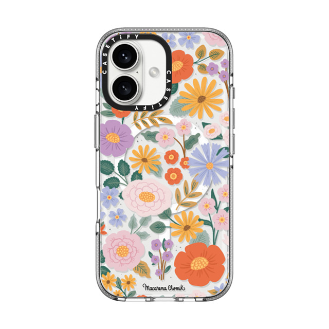 Macarena Chomik x CASETiFY iPhone 16 Case Floral,Cartoon Clear Clear Case MagSafe Compatible Spring Blooms by Macarena Chomik Father's Day Macarena Chomik x CASETiFY iPhone 16 Case Floral,Cartoon Clear Clear Case MagSafe Compatible Spring Blooms by Macarena Chomik Father's Day