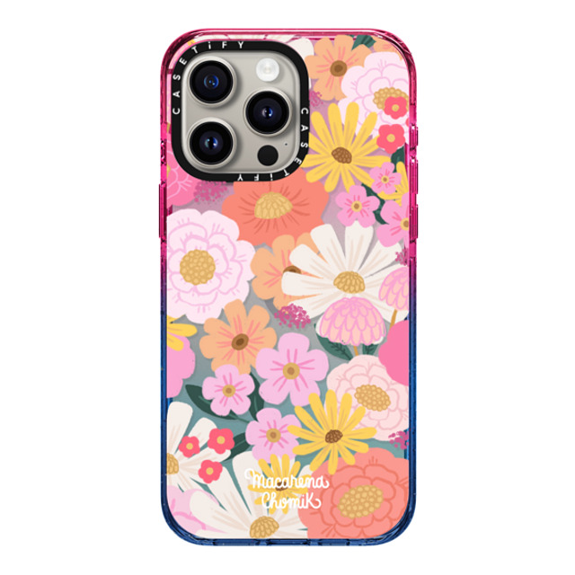 Macarena Chomik x CASETiFY iPhone 15 Pro Max Case Cotton Candy Impact Case Floral Joy by Macarena Chomik Macarena Chomik x CASETiFY iPhone 15 Pro Max Case Cotton Candy Impact Case Floral Joy by Macarena Chomik