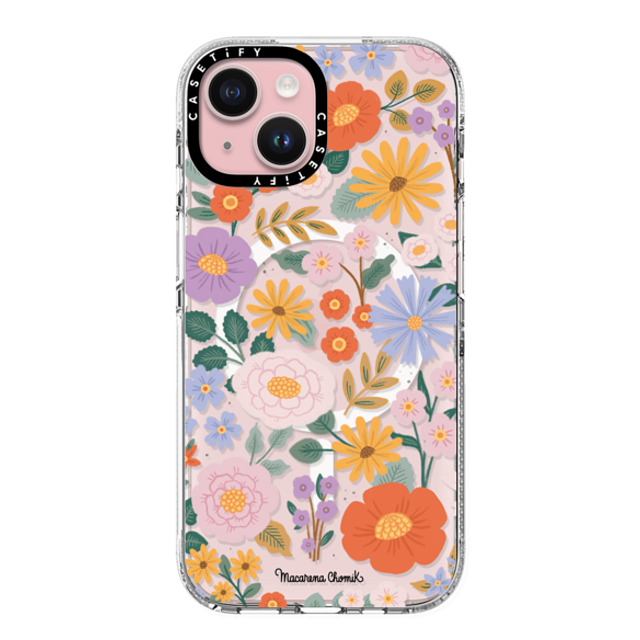 Macarena Chomik x CASETiFY iPhone 15 Case Floral,Cartoon Clear Clear Case MagSafe Compatible Spring Blooms by Macarena Chomik Father's Day Macarena Chomik x CASETiFY iPhone 15 Case Floral,Cartoon Clear Clear Case MagSafe Compatible Spring Blooms by Macarena Chomik Father's Day