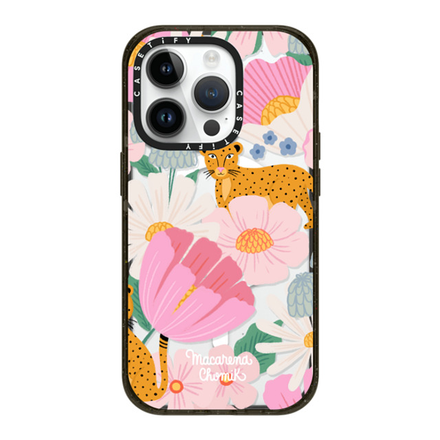 Macarena Chomik x CASETiFY iPhone 14 Pro ケース ブラック インパクトケース MagSafe対応 Safari by Macarena Chomik