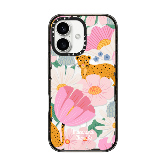 Macarena Chomik x CASETiFY iPhone 16 ケース ブラック インパクトケース MagSafe対応 Safari by Macarena Chomik