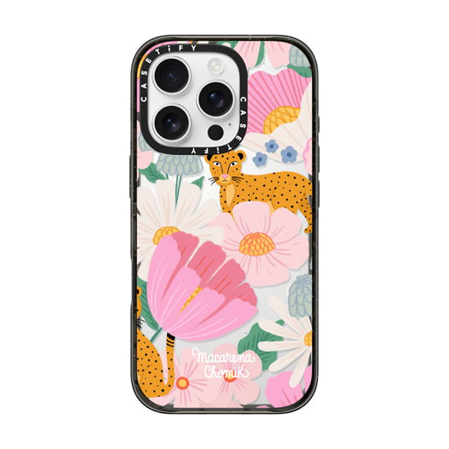 Macarena Chomik x CASETiFY iPhone 16 Pro ケース ブラック インパクトケース Safari by Macarena Chomik