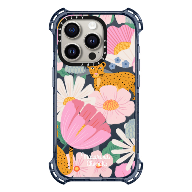 Macarena Chomik x CASETiFY iPhone 15 Pro ケース Classic Blue バウンスケース Safari by Macarena Chomik