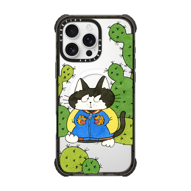Naoto Hidaka x CASETiFY iPhone 16 Pro Max Case Cat,Animal Black ウルトラ インパクトケース MagSafe 対応 The cat wearing tiger souvenir jacket Back to School Naoto Hidaka x CASETiFY iPhone 16 Pro Max Case Cat,Animal Black ウルトラ インパクトケース MagSafe 対応 The cat wearing tiger souvenir jacket Back to School