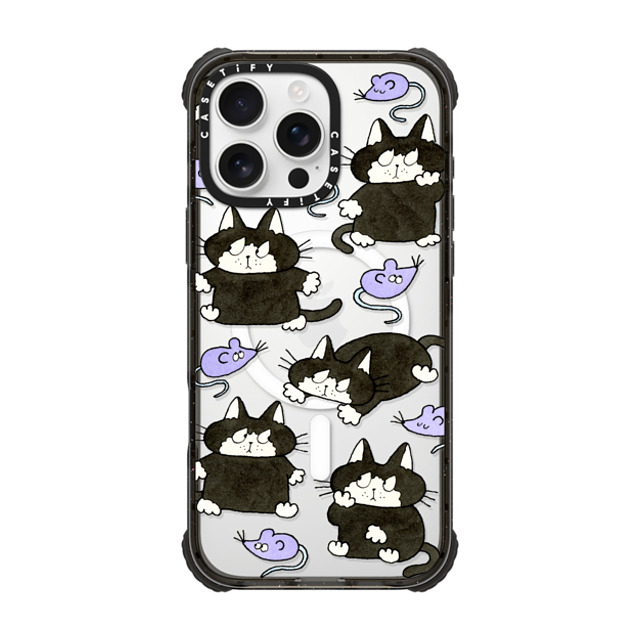 Naoto Hidaka x CASETiFY iPhone 16 Pro Max ケース Cat,Animal ブラック ウルトラ インパクトケース MagSafe 対応 Cat & rat New iPhone Naoto Hidaka x CASETiFY iPhone 16 Pro Max ケース Cat,Animal ブラック ウルトラ インパクトケース MagSafe 対応 Cat & rat New iPhone