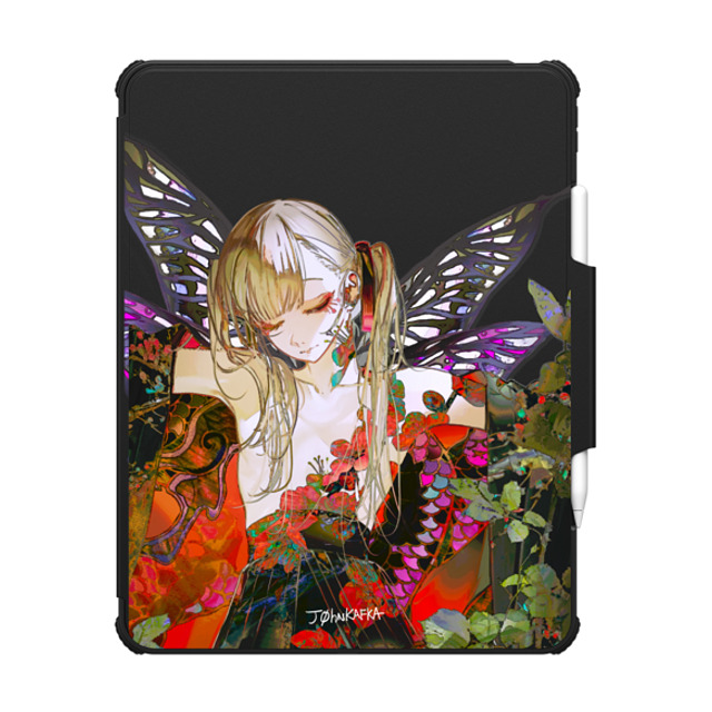 "John Kafka x CASETiFY iPad Pro 13" (M4) Floral,Butterfly Black インパクト フォリオ ケース Silent Bloom" "John Kafka x CASETiFY iPad Pro 13" (M4) Floral,Butterfly Black インパクト フォリオ ケース Silent Bloom"