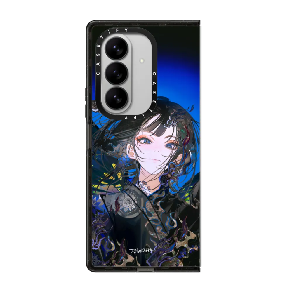 Impact Magnetic Galaxy Z Fold7 Case - Azure Reverie