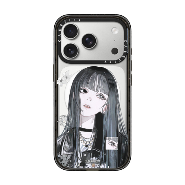 John Kafka x CASETiFY iPhone 17 Pro Case Floral,Anime Black Impact Case MagSafe Compatible Fading Bloom John Kafka x CASETiFY iPhone 17 Pro Case Floral,Anime Black Impact Case MagSafe Compatible Fading Bloom