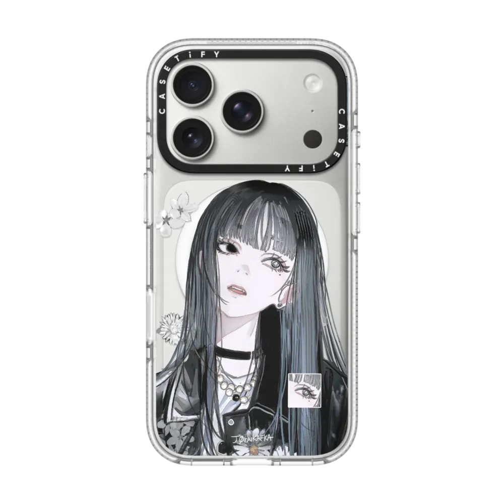 Impact Clear iPhone 17 Pro Case MagSafe Compatible - Fading Bloom