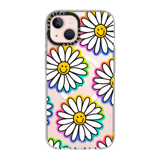 Artsy Craftsy x CASETiFY iPhone 13 ケース クリア クリア ケース MagSafe対応 FLOWER POWER