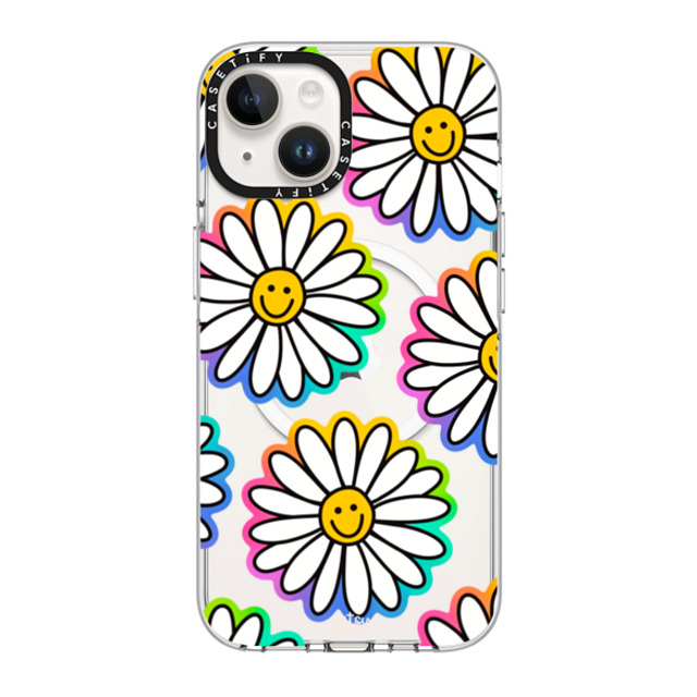 Artsy Craftsy x CASETiFY iPhone 14 ケース クリア クリア ケース MagSafe対応 FLOWER POWER