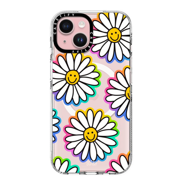 Artsy Craftsy x CASETiFY iPhone 15 ケース クリア クリア ケース MagSafe対応 FLOWER POWER