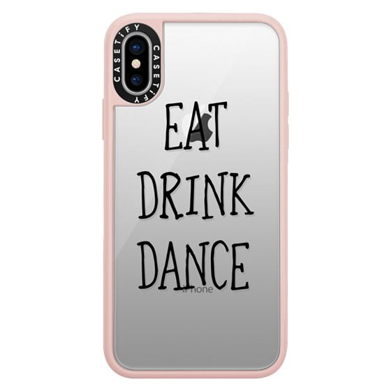 Classic Grip Iphone X Case Eat Drink Dance Black Wedding