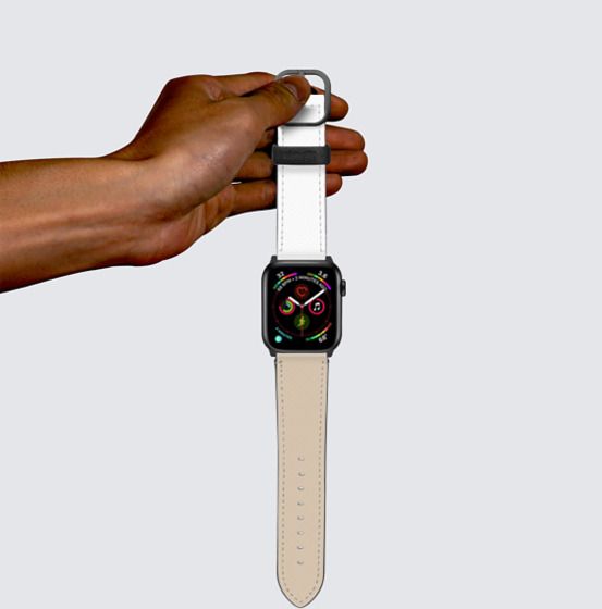 beige apple watch band