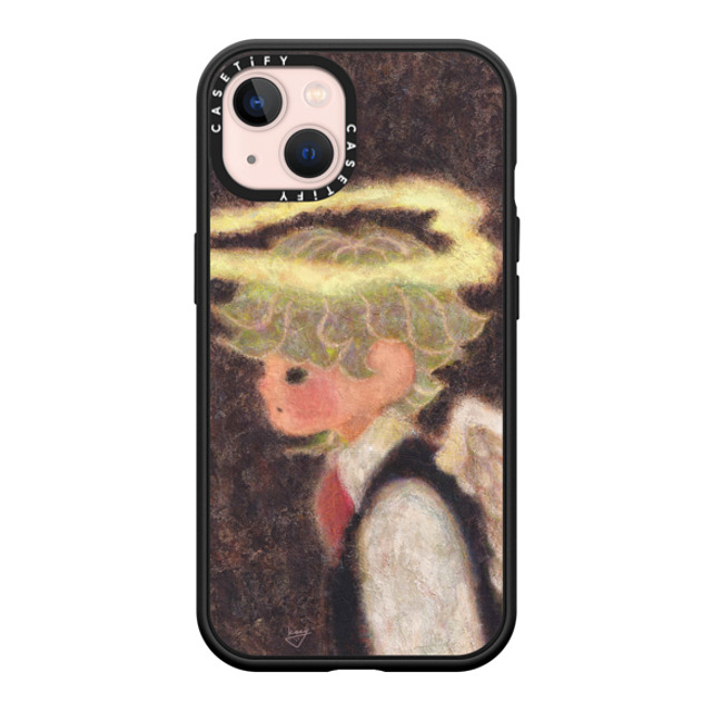 Kazy Chan x CASETiFY iPhone 13 ケース マットブラック インパクトケース MagSafe対応 Halo pair - Boy