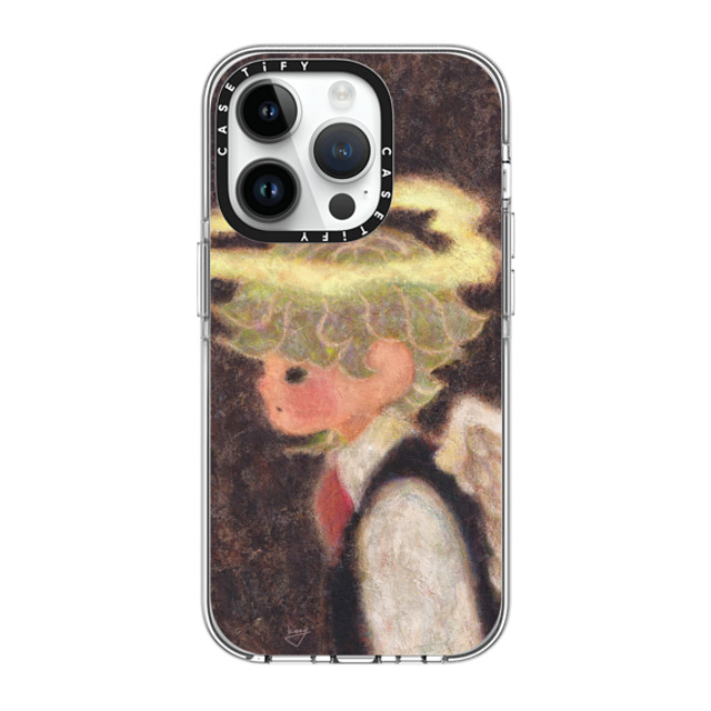 Kazy Chan x CASETiFY iPhone 14 Pro ケース クリア クリア ケース MagSafe対応 Halo pair - Boy