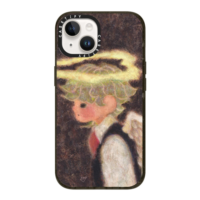 Kazy Chan x CASETiFY iPhone 14 ケース ブラック インパクトケース Halo pair - Boy