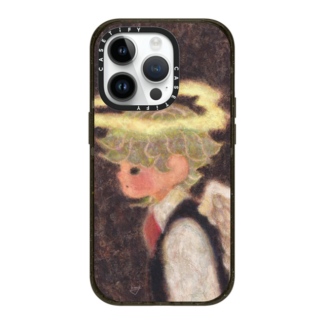 Kazy Chan x CASETiFY iPhone 14 Pro ケース ブラック インパクトケース MagSafe対応 Halo pair - Boy