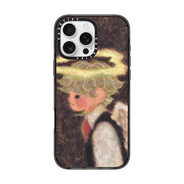 Kazy Chan x CASETiFY iPhone 16 Pro Max ケース ブラック インパクトケース Halo pair - Boy