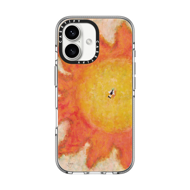 Kazy Chan x CASETiFY iPhone 16 Case Clear Clear Case MagSafe Compatible Fly to the sun Mother's Day Kazy Chan x CASETiFY iPhone 16 Case Clear Clear Case MagSafe Compatible Fly to the sun Mother's Day