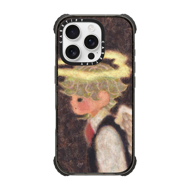 Kazy Chan x CASETiFY iPhone 16 Pro Case Black ウルトラ インパクトケース MagSafe 対応 Halo pair - Boy Kazy Chan x CASETiFY iPhone 16 Pro Case Black ウルトラ インパクトケース MagSafe 対応 Halo pair - Boy
