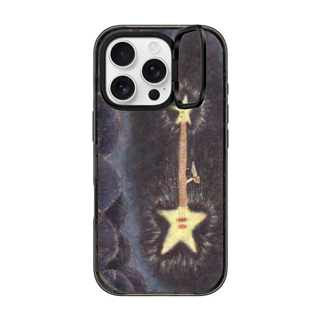 Kazy Chan x CASETiFY iPhone 16 Pro ケース ブラック インパクトリングスタンドケース MagSafe対応 Space Guitar Father's Day Kazy Chan x CASETiFY iPhone 16 Pro ケース ブラック インパクトリングスタンドケース MagSafe対応 Space Guitar Father's Day