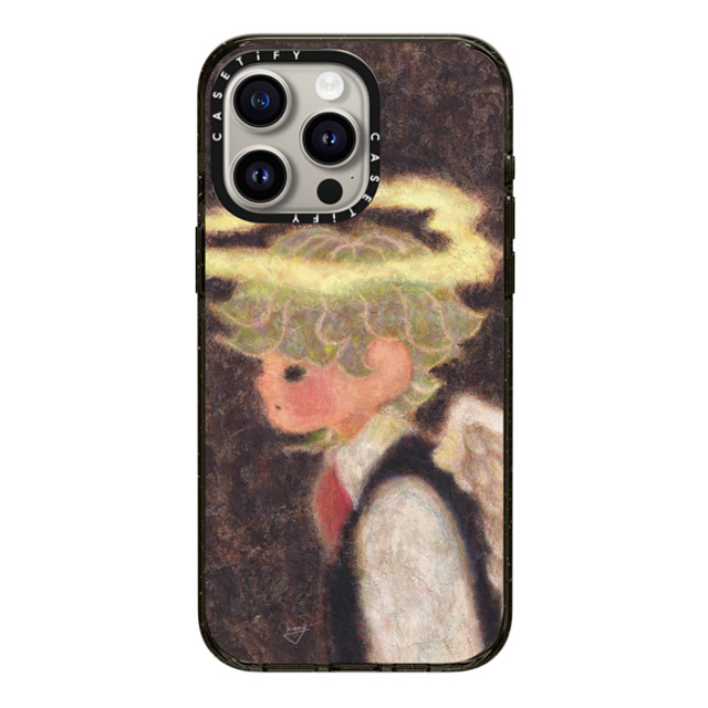 Kazy Chan x CASETiFY iPhone 15 Pro Max ケース ブラック インパクトケース Halo pair - Boy