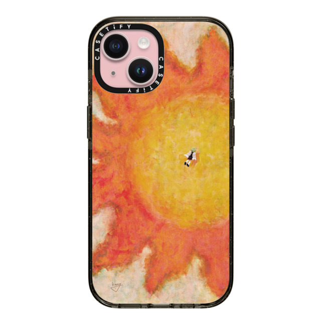 Kazy Chan x CASETiFY iPhone 15 Case ブラック インパクトケース MagSafe対応 Fly to the sun Mother's Day Kazy Chan x CASETiFY iPhone 15 Case ブラック インパクトケース MagSafe対応 Fly to the sun Mother's Day