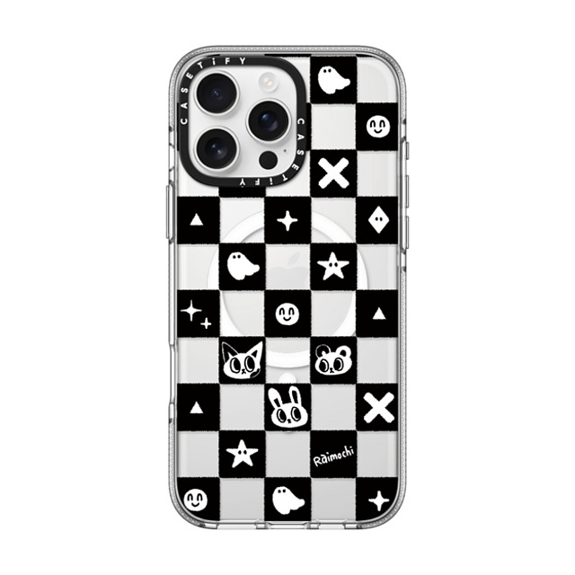 Raimochi x CASETiFY iPhone 16 Pro Max ケース Cat,Checkered クリア クリア ケース MagSafe対応 Be Cool Back to School Raimochi x CASETiFY iPhone 16 Pro Max ケース Cat,Checkered クリア クリア ケース MagSafe対応 Be Cool Back to School
