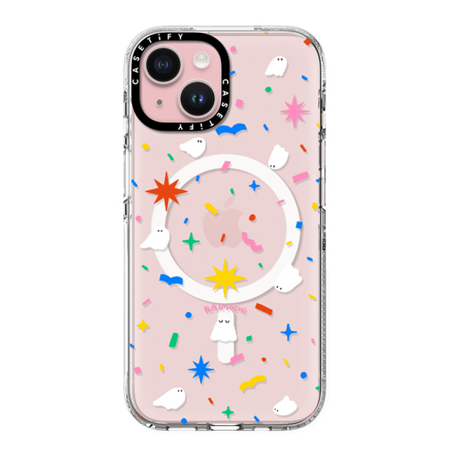 Raimochi x CASETiFY iPhone 15 Case Cartoon Clear Clear Case MagSafe Compatible Happy Hours by Raimochi Mother's Day Raimochi x CASETiFY iPhone 15 Case Cartoon Clear Clear Case MagSafe Compatible Happy Hours by Raimochi Mother's Day