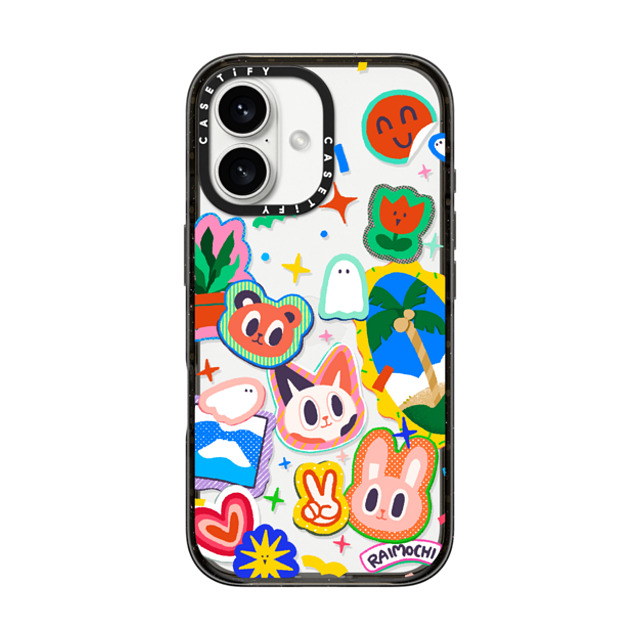 Raimochi x CASETiFY iPhone 16 Case Black Impact Case HAVE FUN! by Raimochi Raimochi x CASETiFY iPhone 16 Case Black Impact Case HAVE FUN! by Raimochi