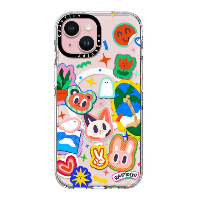 Raimochi x CASETiFY iPhone 15 Case Clear Clear Case MagSafe Compatible HAVE FUN! by Raimochi Raimochi x CASETiFY iPhone 15 Case Clear Clear Case MagSafe Compatible HAVE FUN! by Raimochi